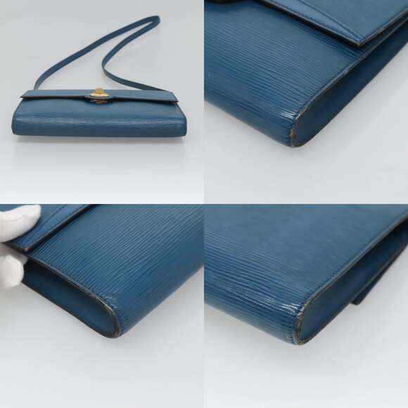 LOUIS VUITTON Epi Pochette Arche Shoulder Bag Blue M52575 - Picture 10 of 12